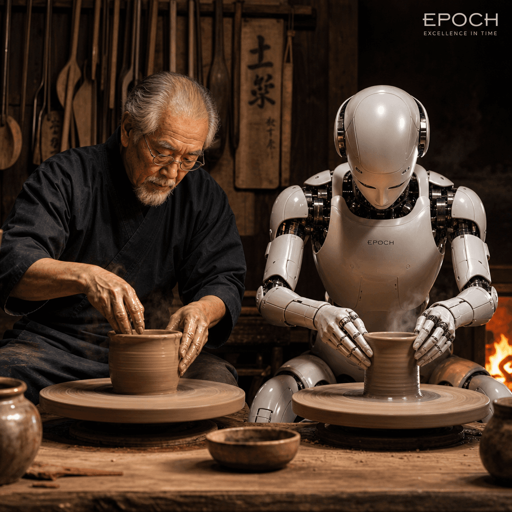 土と機械の対話 — Epoch SF短編小説の挿絵